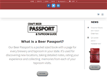 Tablet Screenshot of beerpassports.com